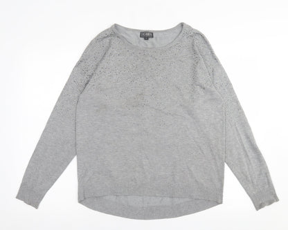 Womens UK Size M Casamia Grey Pullover Jumper