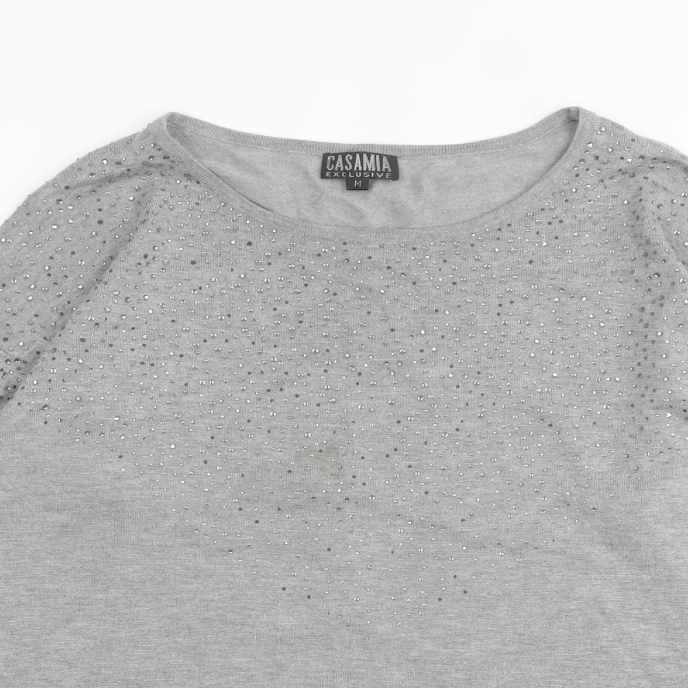 Womens UK Size M Casamia Grey Pullover Jumper