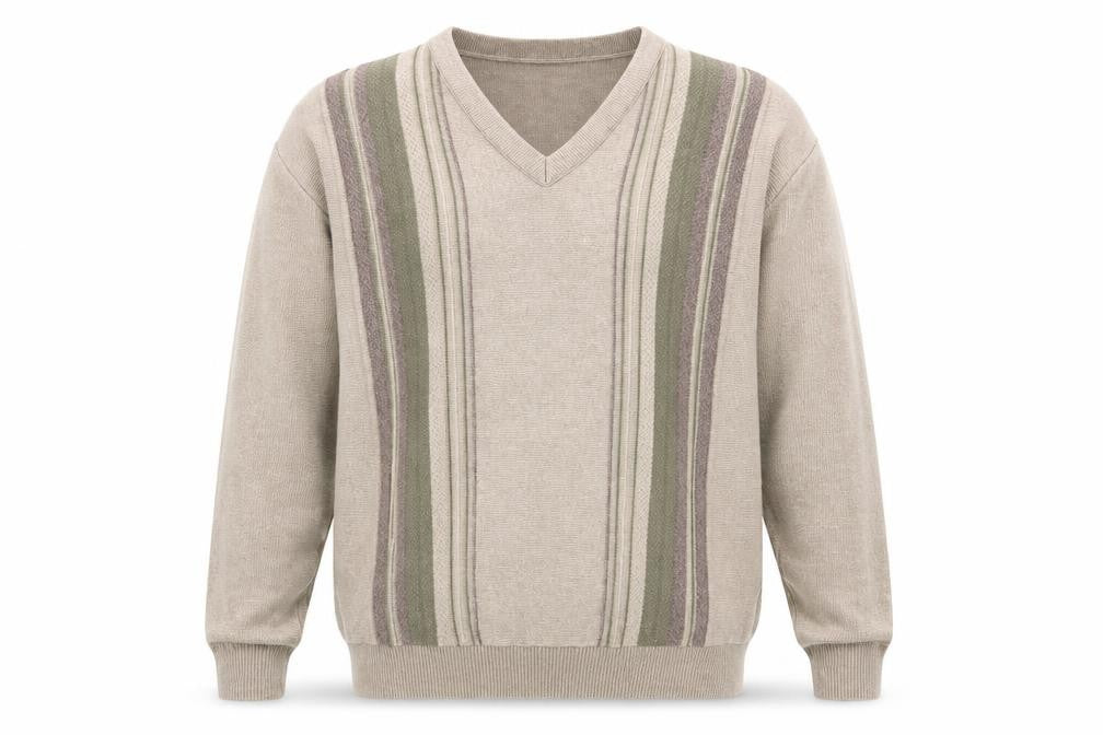 Mens UK Size M Greenwoods Brown Pullover Jumper