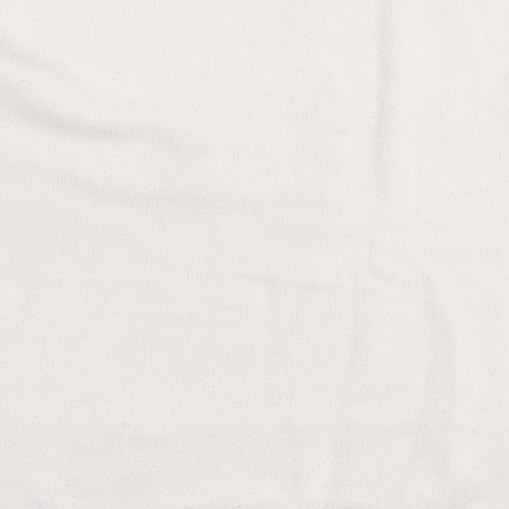 Primark Womens Beige Crew Neck  Acrylic Pullover Jumper Size L