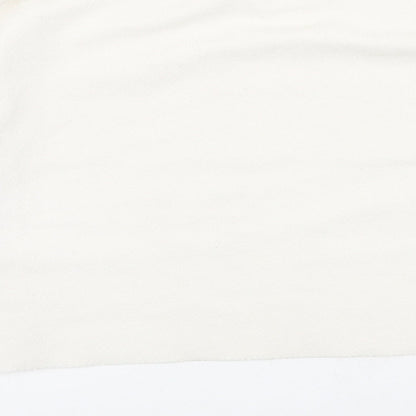 Zara Womens Ivory  Polyester Pullover Sweatshirt Size S