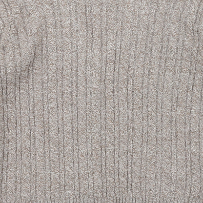 Womens UK Size M CHIC Beige Cardigan Jumper