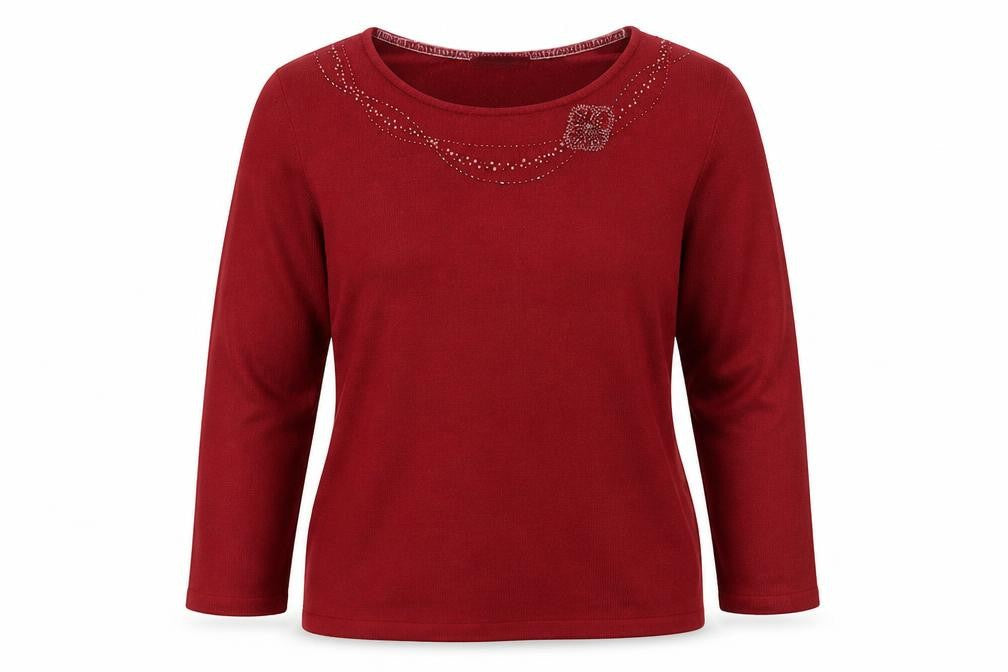 Womens UK Size 14 Berkertex Red Pullover Jumper