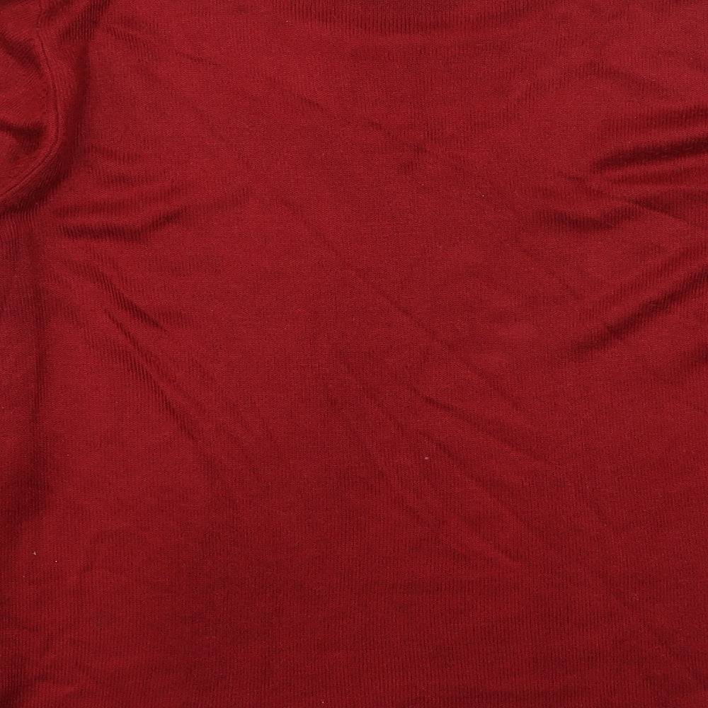 Womens UK Size 14 Berkertex Red Pullover Jumper