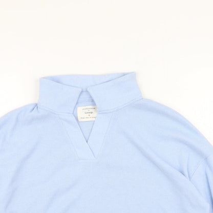 George  Womens Blue Collared  Polyester Pullover Jumper Size 16