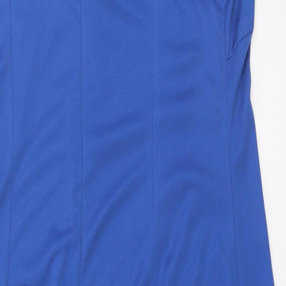 Nightingales Womens Blue  Polyamide Shift  Size 14  Round Neck