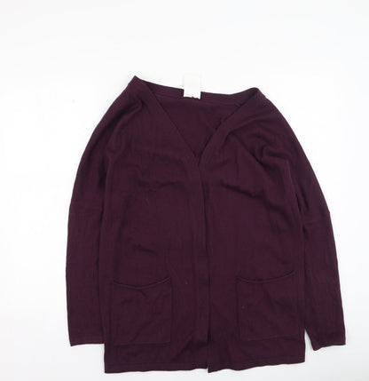 Womens UK Size 10 thought Purple Full Zip Jumper