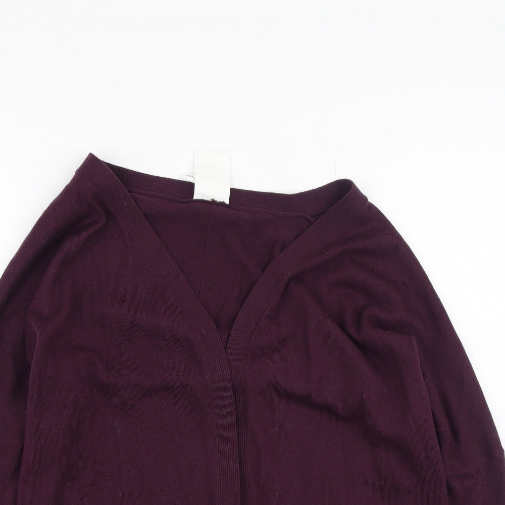 Womens UK Size 10 thought Purple Full Zip Jumper