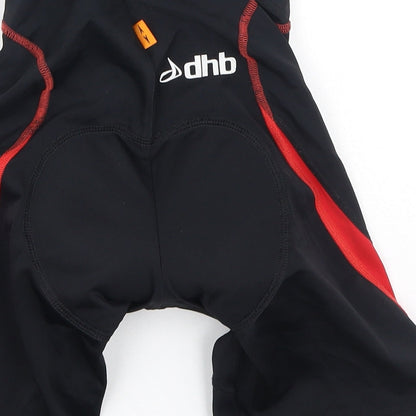 DHB Womens Black  Polyester Pedal Pusher Leggings Size 8 L6 in Regular