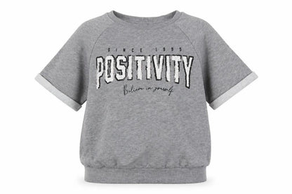 TU Girls Grey  Polyester Pullover Sweatshirt Size 11 Years