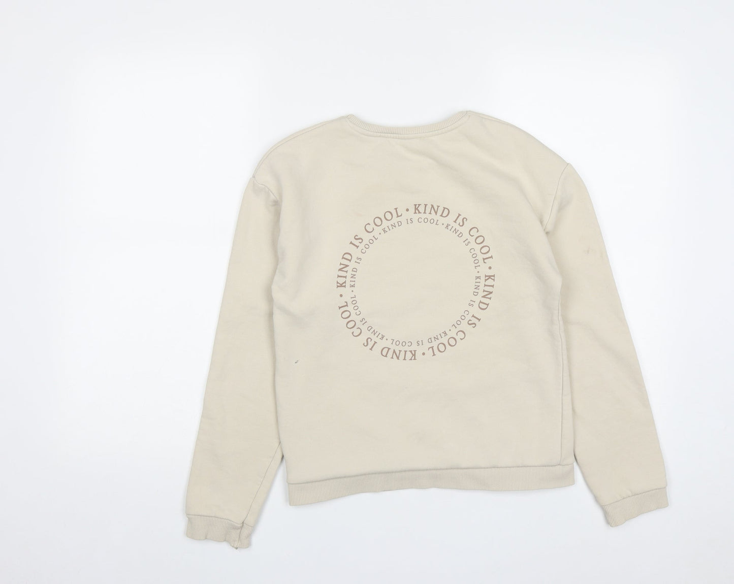 George Girls Beige  Cotton Pullover Sweatshirt Size 12-13 Years   - Kind Is Cool