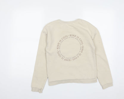 George Girls Beige  Cotton Pullover Sweatshirt Size 12-13 Years   - Kind Is Cool