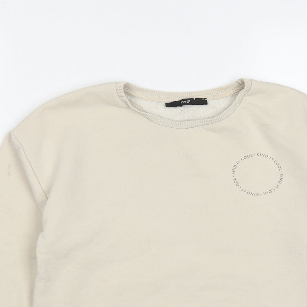 George Girls Beige  Cotton Pullover Sweatshirt Size 12-13 Years   - Kind Is Cool