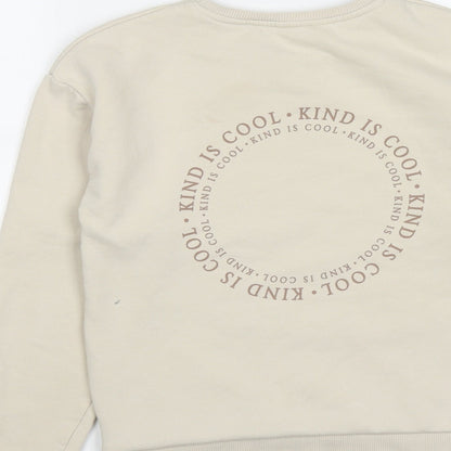 George Girls Beige  Cotton Pullover Sweatshirt Size 12-13 Years   - Kind Is Cool