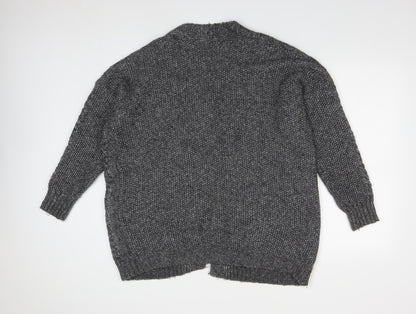 Primark Womens Grey V-Neck  Polyester Pullover Jumper Size M