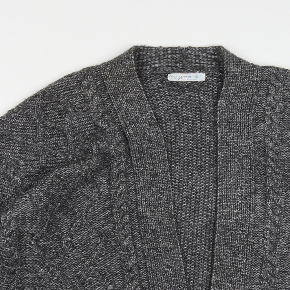 Primark Womens Grey V-Neck  Polyester Pullover Jumper Size M