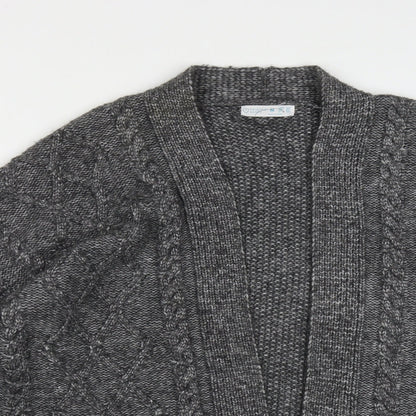 Primark Womens Grey V-Neck  Polyester Pullover Jumper Size M