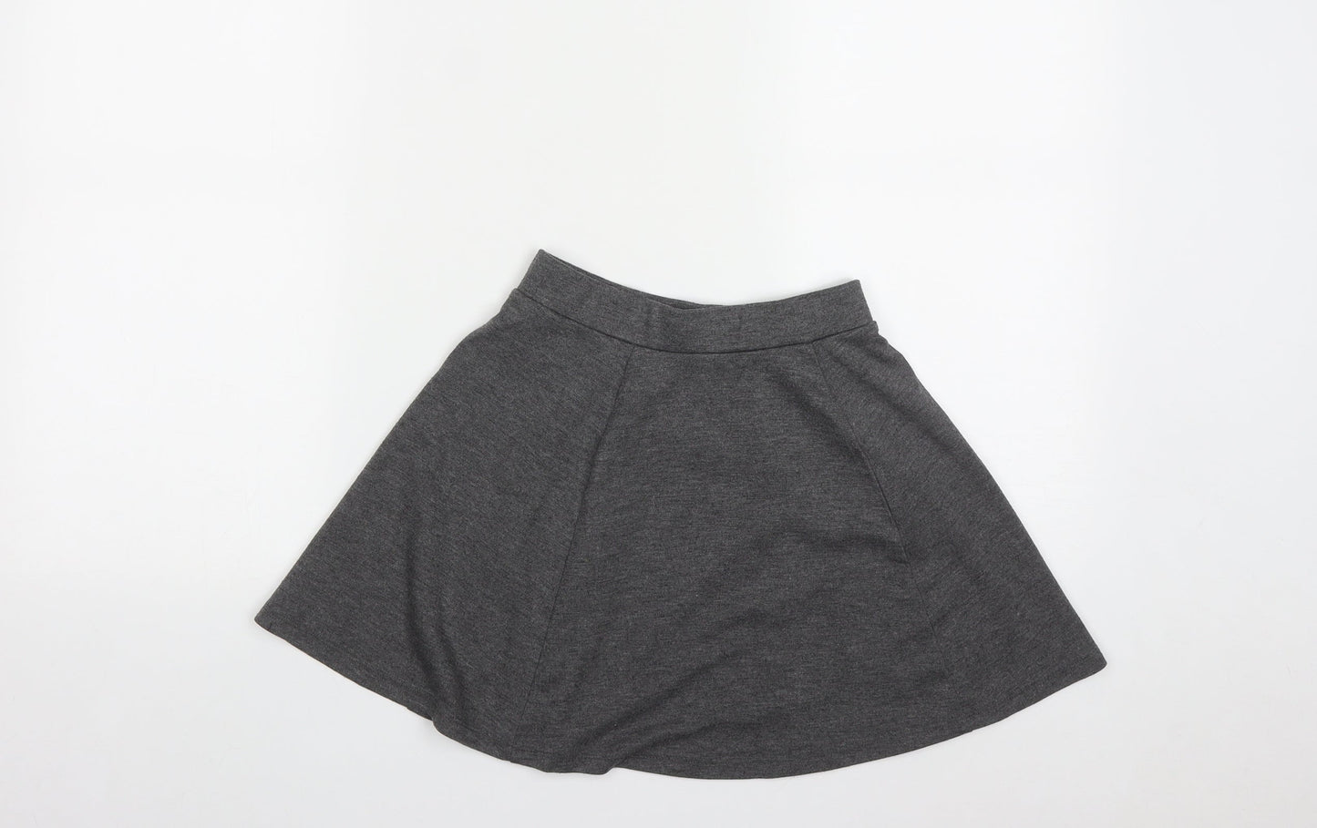 George Girls Grey  Polyester A-Line Skirt Size 8-9 Years  Regular