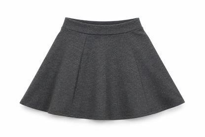 George Girls Grey  Polyester A-Line Skirt Size 8-9 Years  Regular