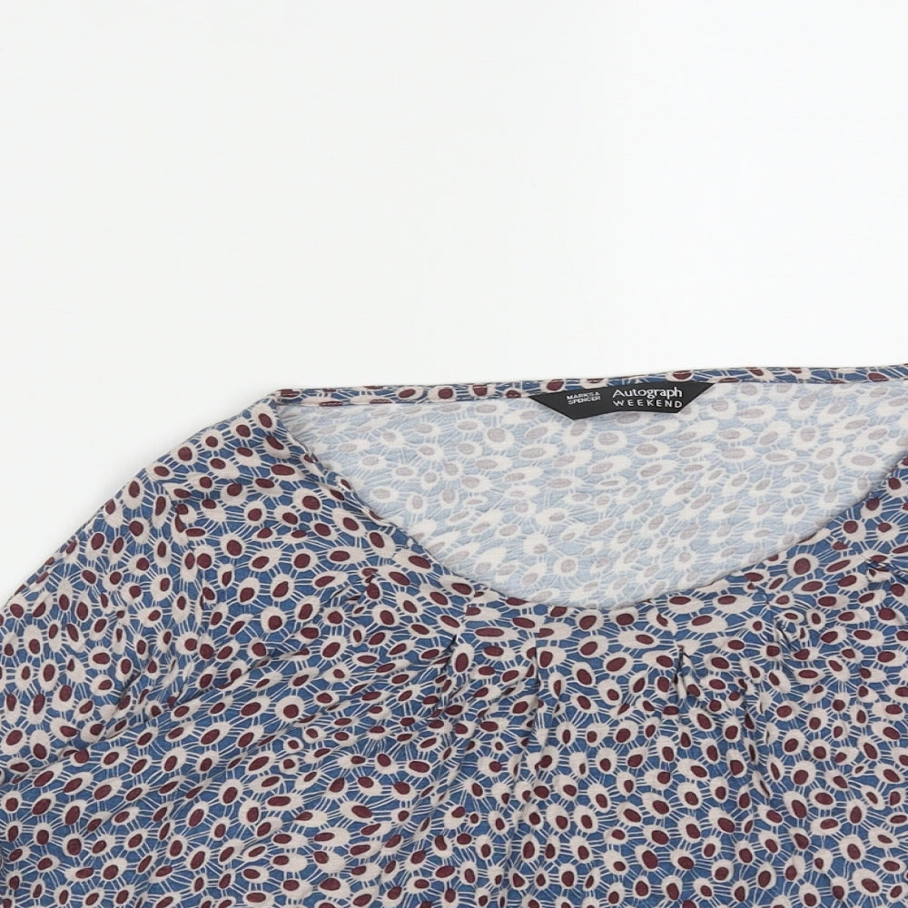 Womens UK Size S Marks and Spencer Multicoloured Basic T-Shirt