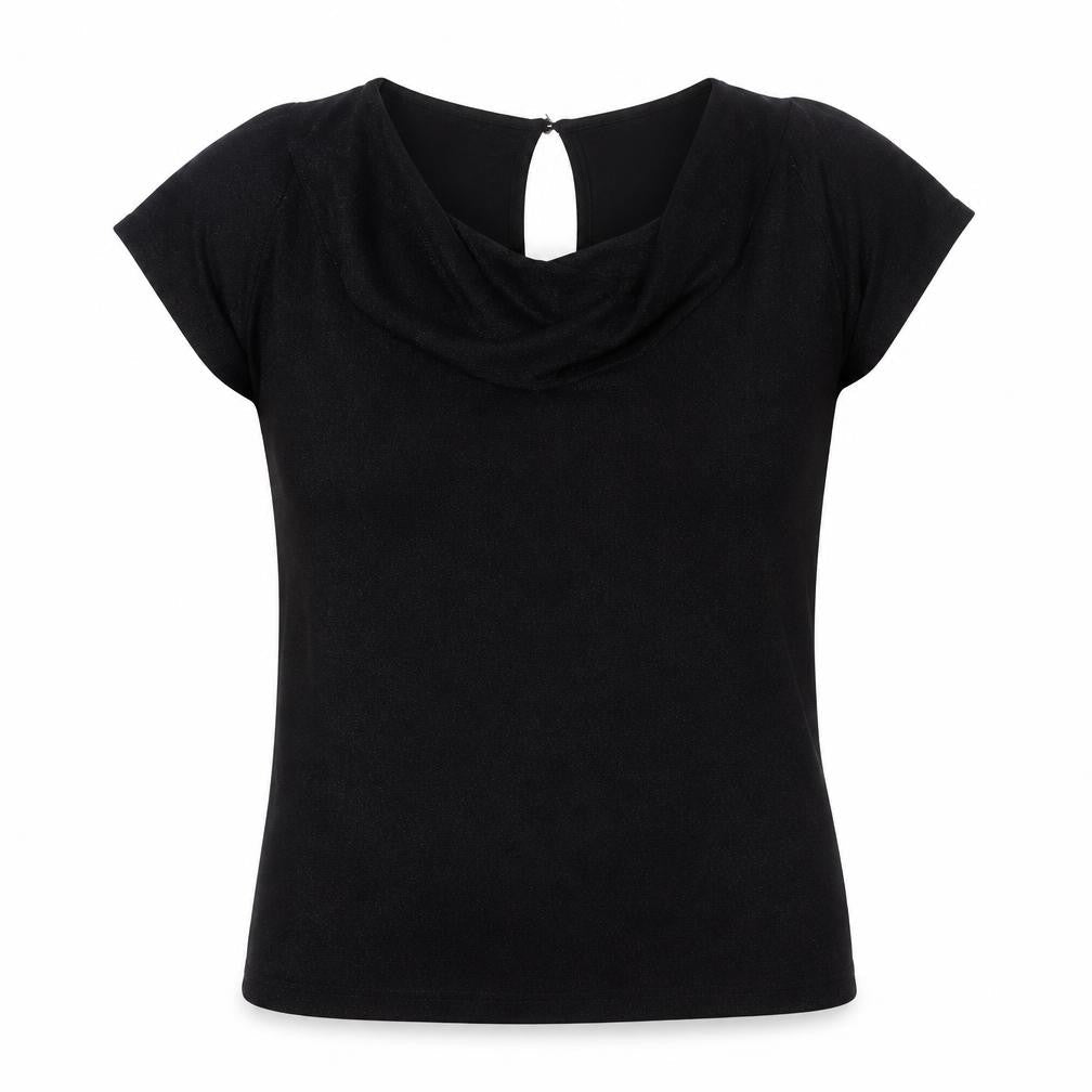 Womens UK Size S b.young Black Basic T-Shirt