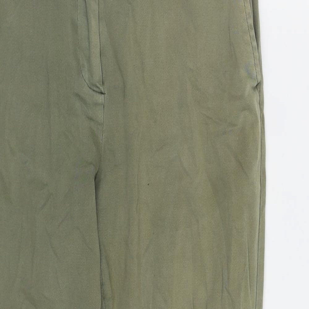 Womens UK Size 10 Oasis Regular Fit  Green Trousers