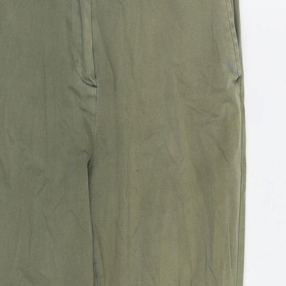 Womens UK Size 10 Oasis Regular Fit  Green Trousers