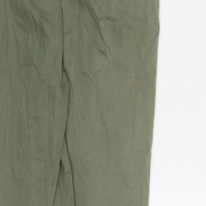Womens UK Size 10 Oasis Regular Fit  Green Trousers