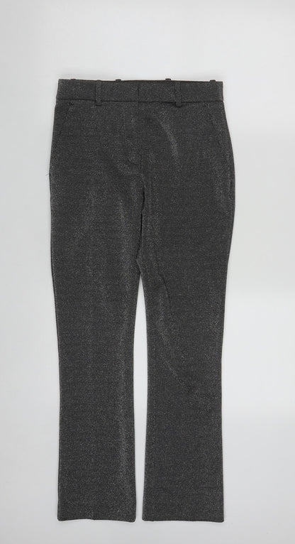 Womens UK Size 6 H&M Regular Fit Sweatpants Silver Trousers