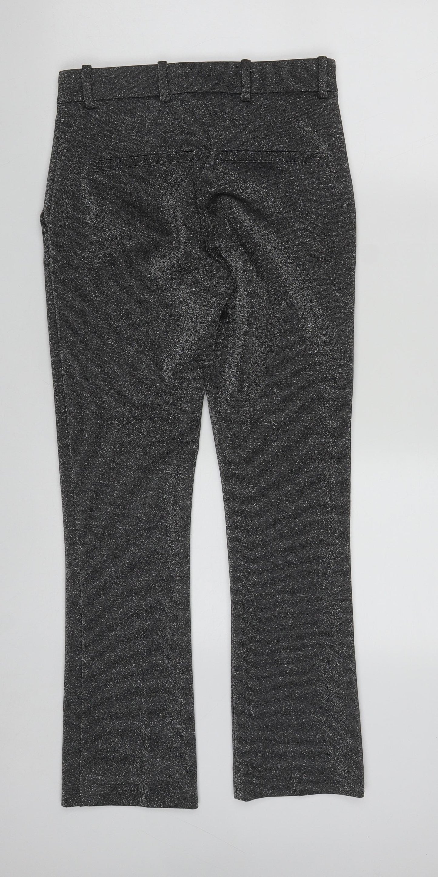 Womens UK Size 6 H&M Regular Fit Sweatpants Silver Trousers