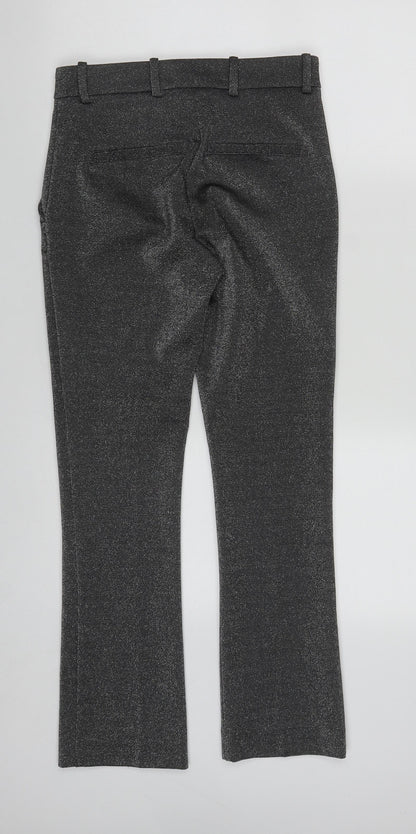 Womens UK Size 6 H&M Regular Fit Sweatpants Silver Trousers