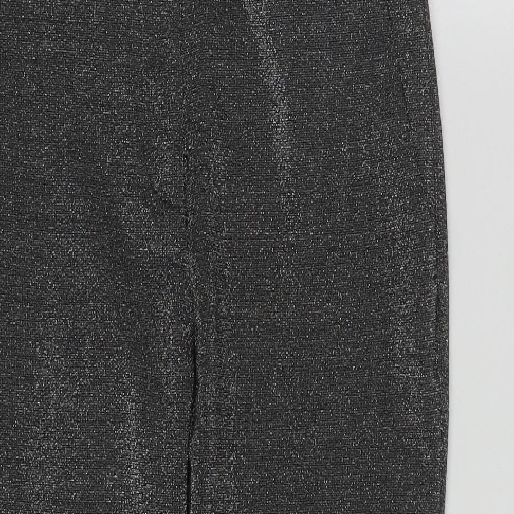 Womens UK Size 6 H&M Regular Fit Sweatpants Silver Trousers