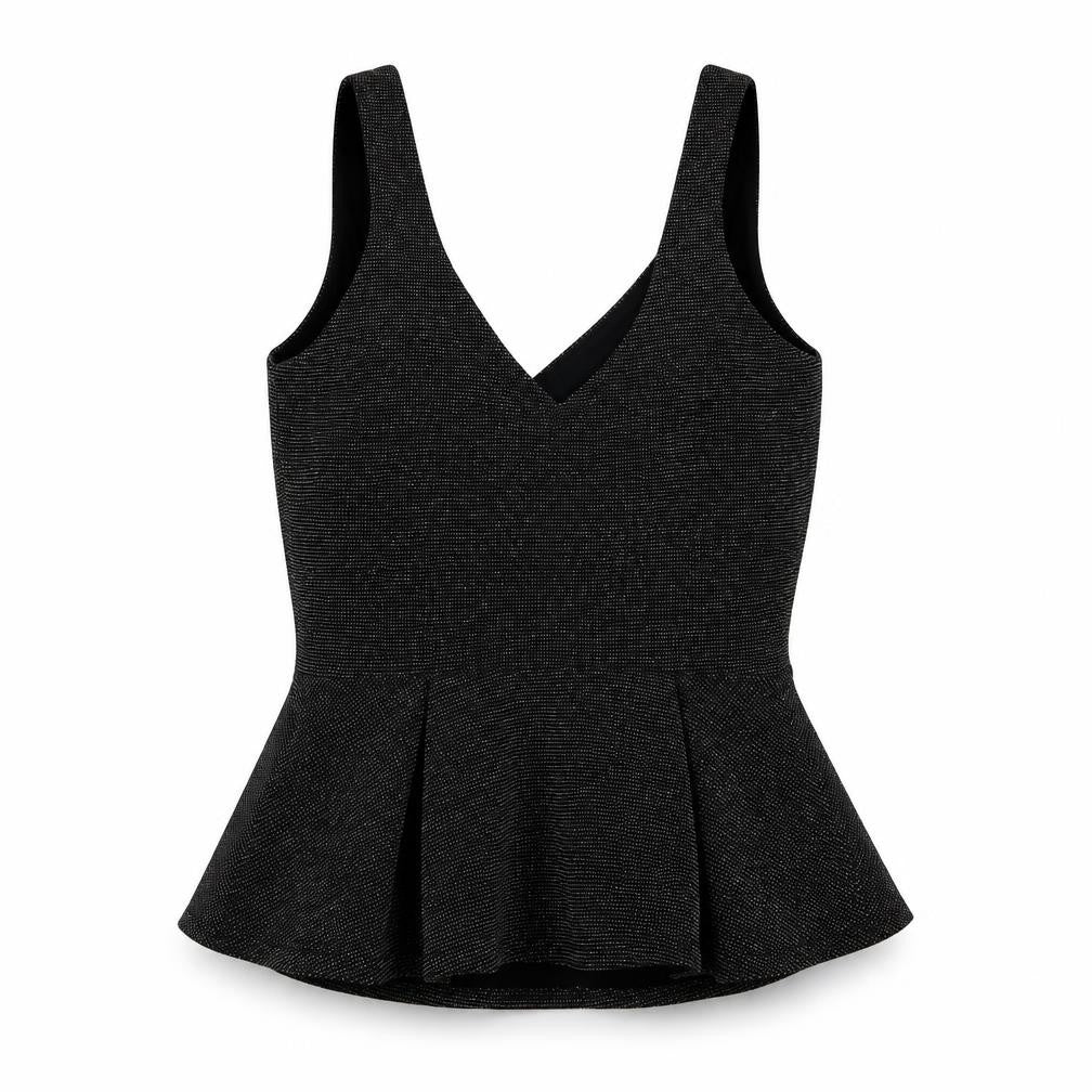 Womens UK Size 8 River Island Black Basic Tank