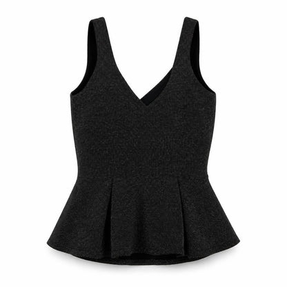 Womens UK Size 8 River Island Black Basic Tank
