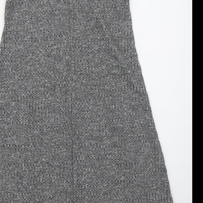 Innocence Womens Grey  Polyester Tank Dress  Size 8  Round Neck Pullover
