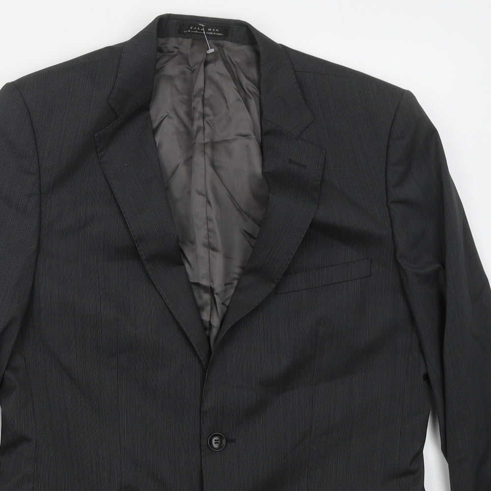 Mens UK Size 40 Zara Regular Grey Suit Jacket