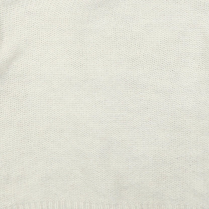 Marks and Spencer Womens Beige Mock Neck  Acrylic Pullover Jumper Size L