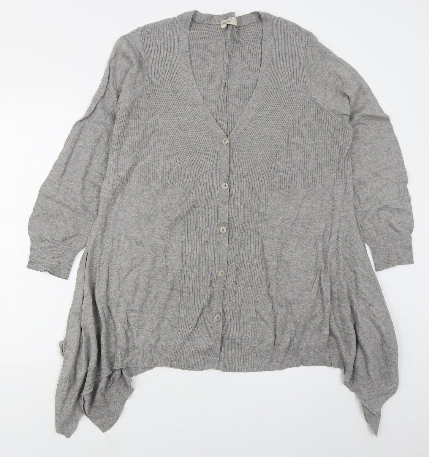 Womens UK Size 20 Marks and Spencer Grey Cardigan Jumper