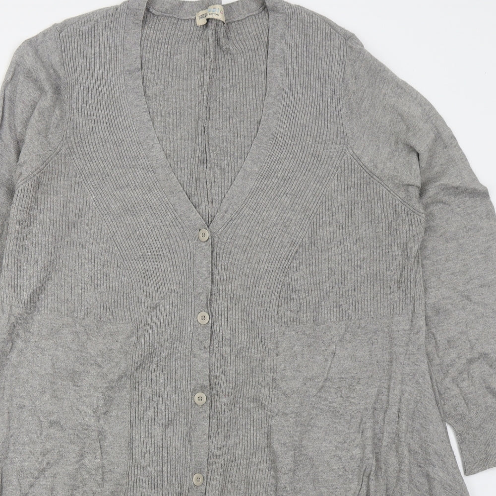 Womens UK Size 20 Marks and Spencer Grey Cardigan Jumper