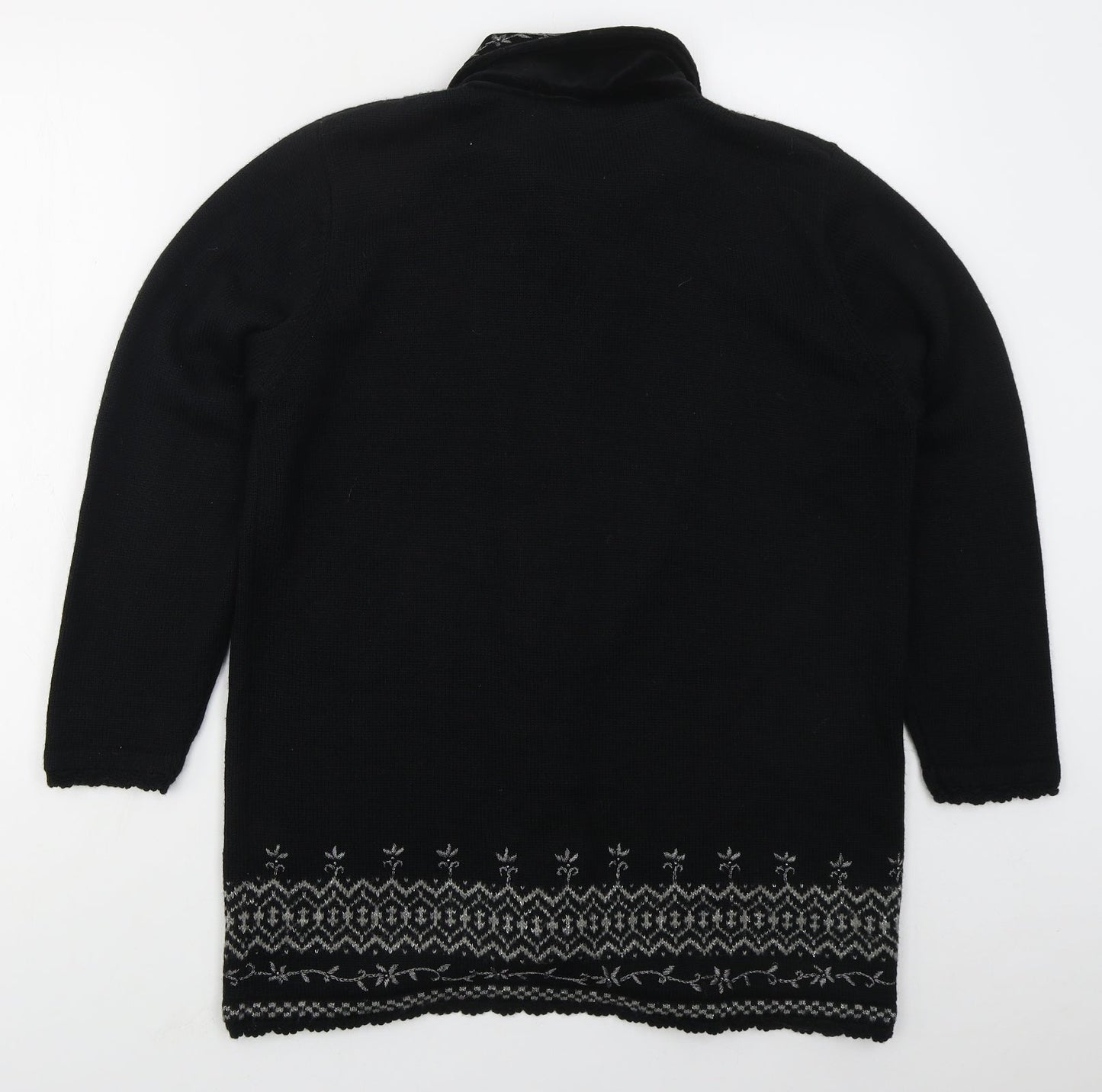 Womens UK Size S South Lodge Black Cardigan Jumper