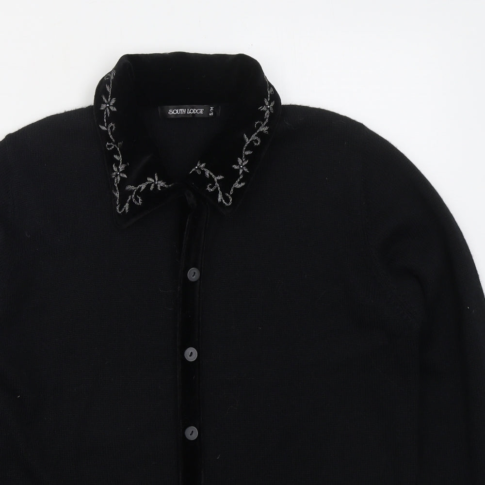 Womens UK Size S South Lodge Black Cardigan Jumper