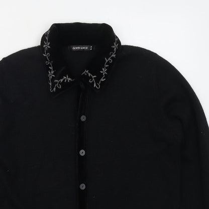 Womens UK Size S South Lodge Black Cardigan Jumper