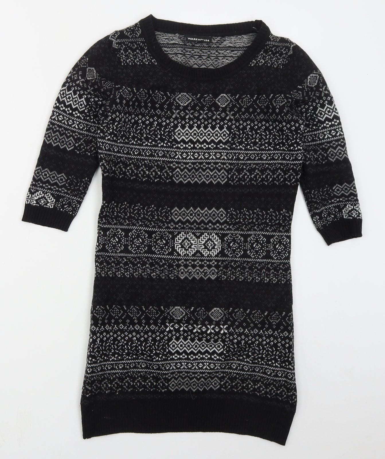 Womens UK Size 8 Warehouse Grey Pullover Jumper