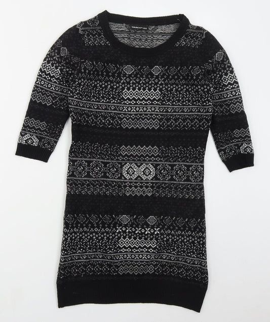 Womens UK Size 8 Warehouse Grey Pullover Jumper