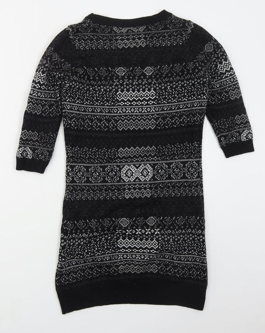 Womens UK Size 8 Warehouse Grey Pullover Jumper