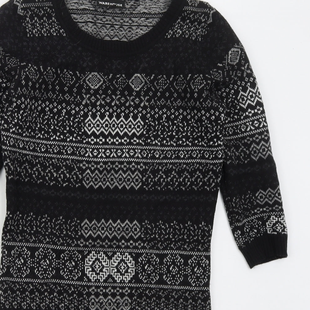 Womens UK Size 8 Warehouse Grey Pullover Jumper