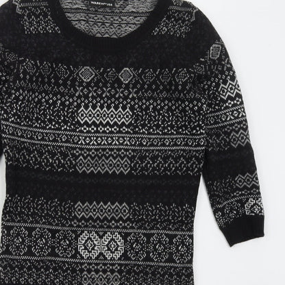 Womens UK Size 8 Warehouse Grey Pullover Jumper