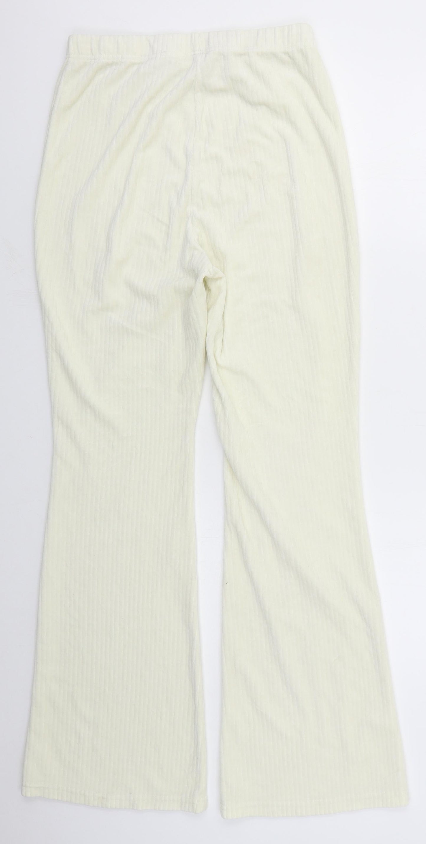 Womens UK Size M H&M Regular Fit  Ivory Trousers