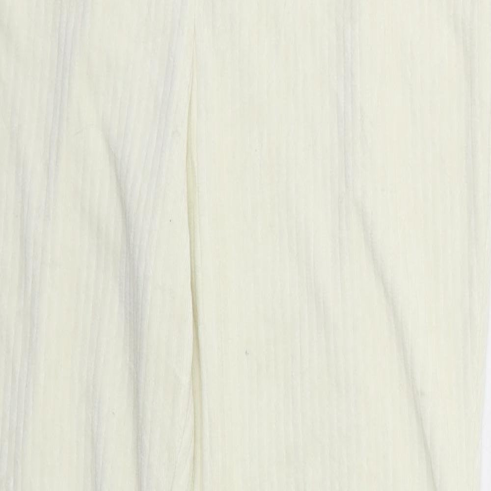 Womens UK Size M H&M Regular Fit  Ivory Trousers