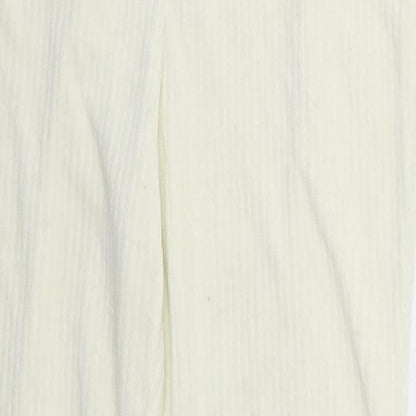 Womens UK Size M H&M Regular Fit  Ivory Trousers